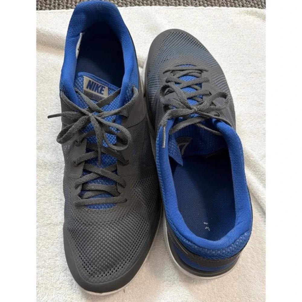 Size 15 - Nike Flex 2014 Run Mens Midnight Navy Silver‎          1733